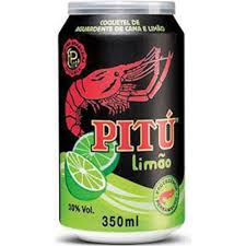 Aguardente pitu limao 350 ml